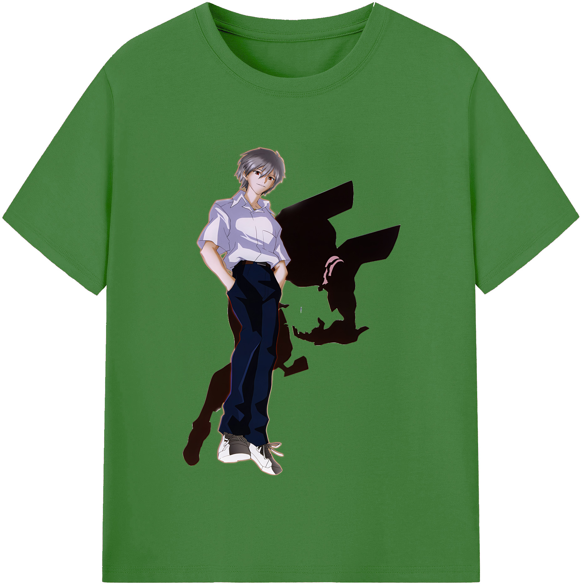 （画像用） EVA 新世紀エヴァンゲリオン レディースカジュアルプリントTシャツ（綿100％）